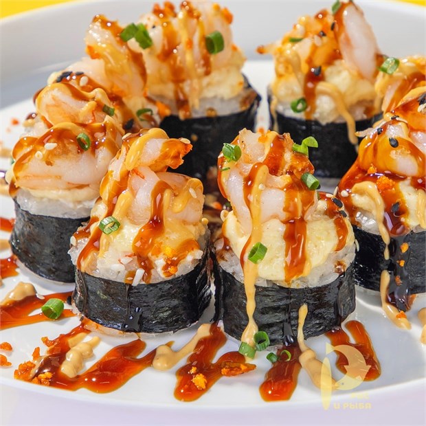 {{photo.Alt || photo.Description || 'Запеченный ролл с креветкой и сыром гауда 2025'}}